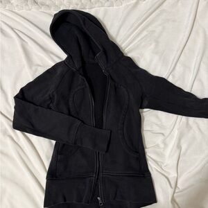 Lulu lemon Black Hooded Zip-Up Jacket size 4